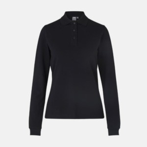 Alternative view of ID Dames Long-sleeved polo shirt stretch