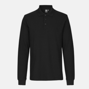 Alternative view of ID Heren Long-sleeved polo shirt stretch